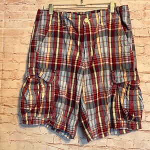 Polo Ralph Lauren plaid cargo shorts size 34